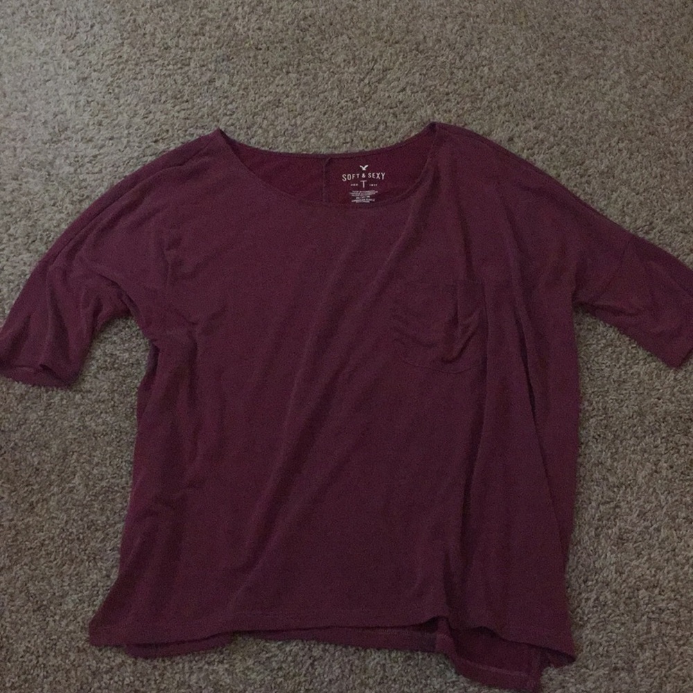 American Eagle Soft & Sexy Shirt With A Pocket - Picture 1 of 5